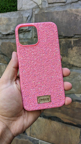 iPhone 13 Pro max Premium Onegif Crystal Series - Pink