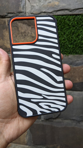 iphone 13 Pro max Silicone Case zebra edition