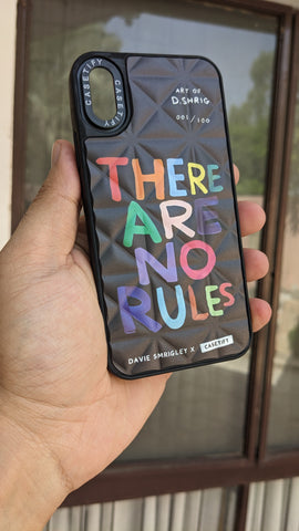 Iphone X there are no Rules Case