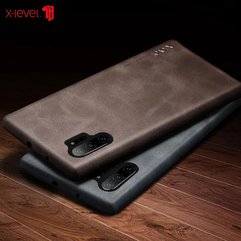 X-Level Vintage Retro Leather Case for Samsung Note 10