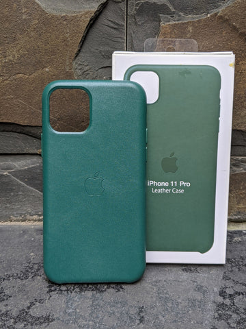 Official Leather Case for iPhone 11 Pro Forest Green