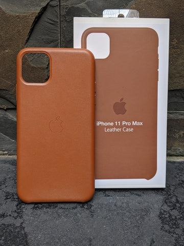 iPhone 11 Pro Max - Official Leather Case Saddle Brown
