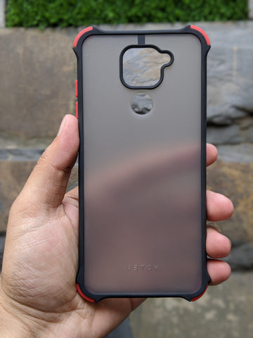 Black Translucent Matt Case for Redmi Note 9