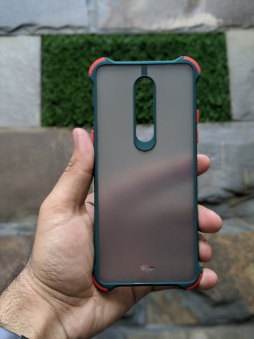 OnePlus8 Dark Green Translucent Matt Shockproof Case