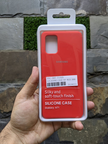 Samsung Galaxy A71 Official Silicone Case - Red