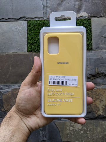 Samsung Galaxy A71 Official Silicone Case - Lemon Yellow