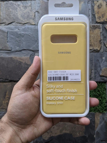 Samsung Galaxy S10 Plus S10+ Official Silicone Case - Lemon Yellow