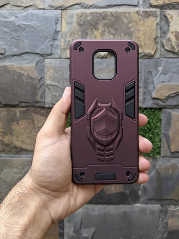 Redmi Note 9s / 9 Pro Armor case with Strong Bracket Kick Stand - Plum