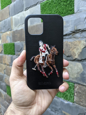 iPhone 12 / 12 Pro - Polo Jockey Series - Black