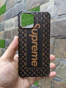 iPhone 12 / 12 Pro - Louis Vuitton Supreme LV Case - Brown –