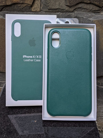 iPhone X / Xs Official Leather Case - Midnight Green