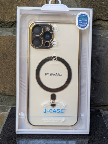 12 Pro Max  J-CASE Official Magsafe Gold Chrome Case