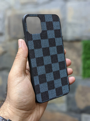 iPhone 11 - LV leather texture check Edition - Black