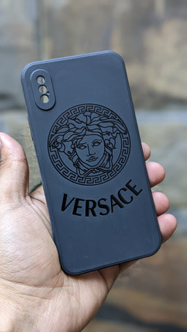 iPhone X / Xmax Camera Protection Silicone  Case-  Versace